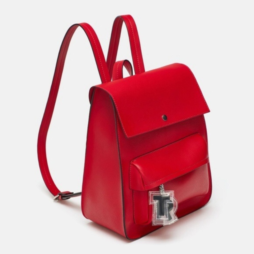 almost new Zara vegan leather red vintage bag
